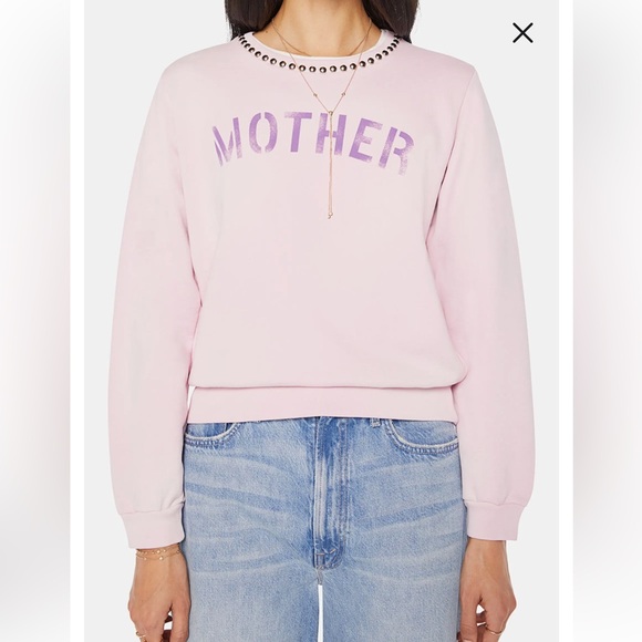 MOTHER Tops - MOTHER NEW The Camper Stud Sweatshirt Size Small